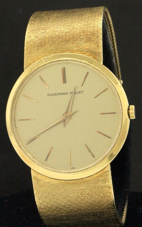 audemars piguet vintage gold watch.